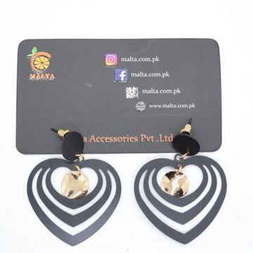 Malta 3 Layer Heart Style Earrings